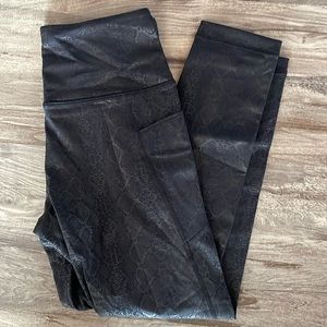 NWT CRZ YOGA Faux Leather Leggings